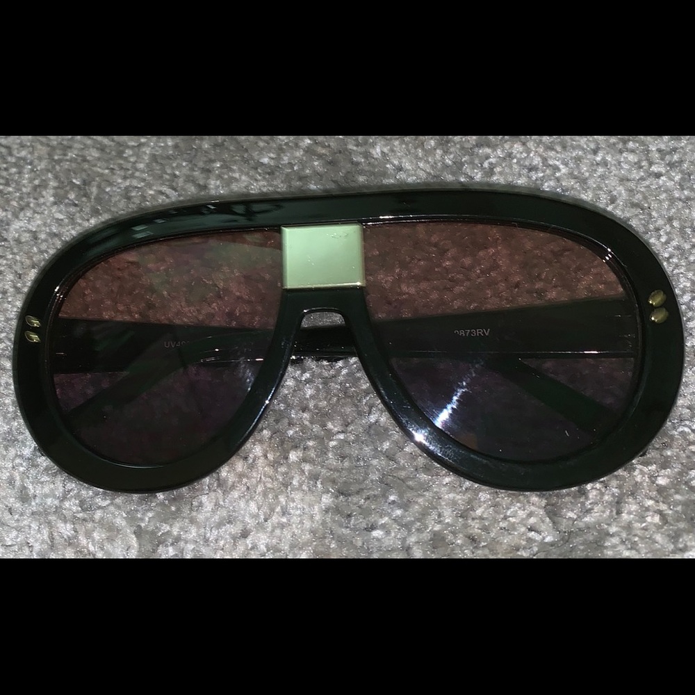 Black and gold sunglasses